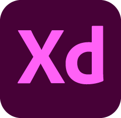 Adobe XD logo with pink and purple colors