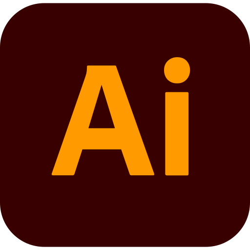 Orange text 'Ai' on a dark red background.