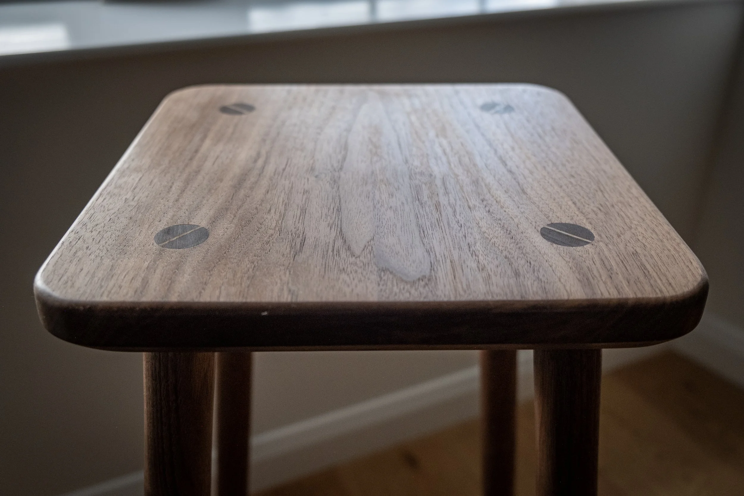 walnut counter bar stool hand made joinery