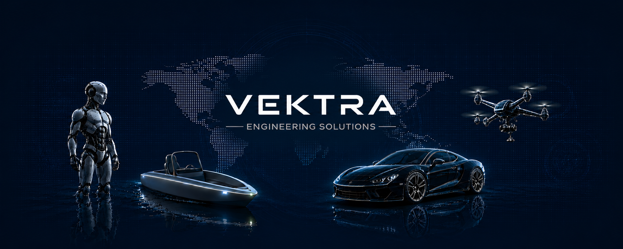 Image showing technology areas I consult, robots, humanoids, automotive , aerospace and marine