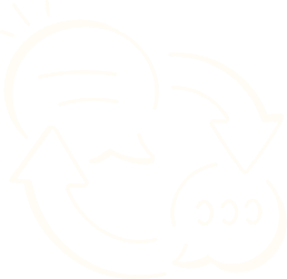 Flowchart with arrows and speech bubbles illustrating a cyclical or iterative process.