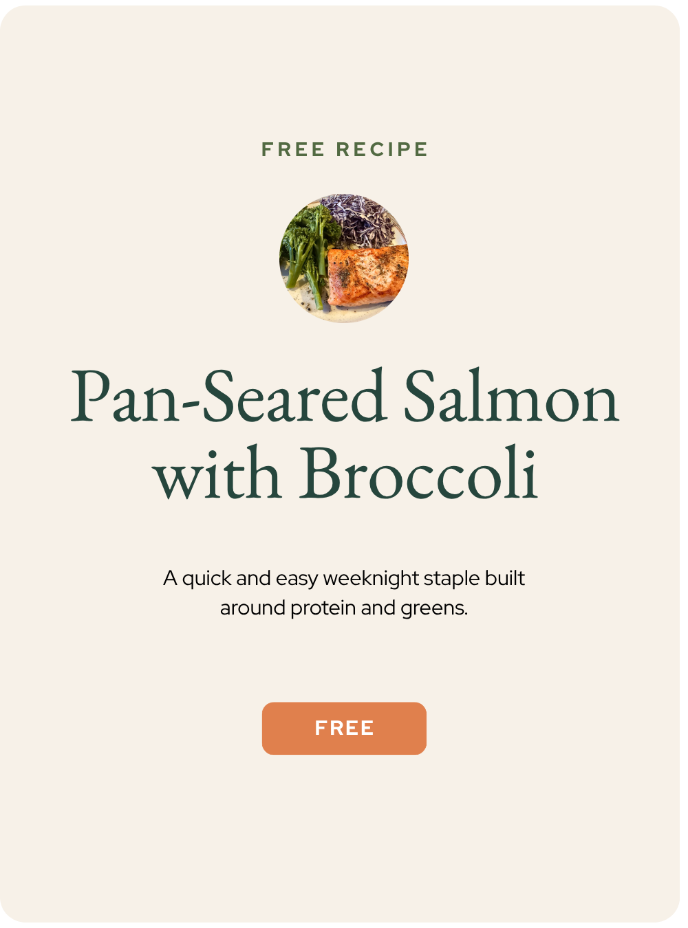 Metabolic Salmon Dinner Recipe Graphic