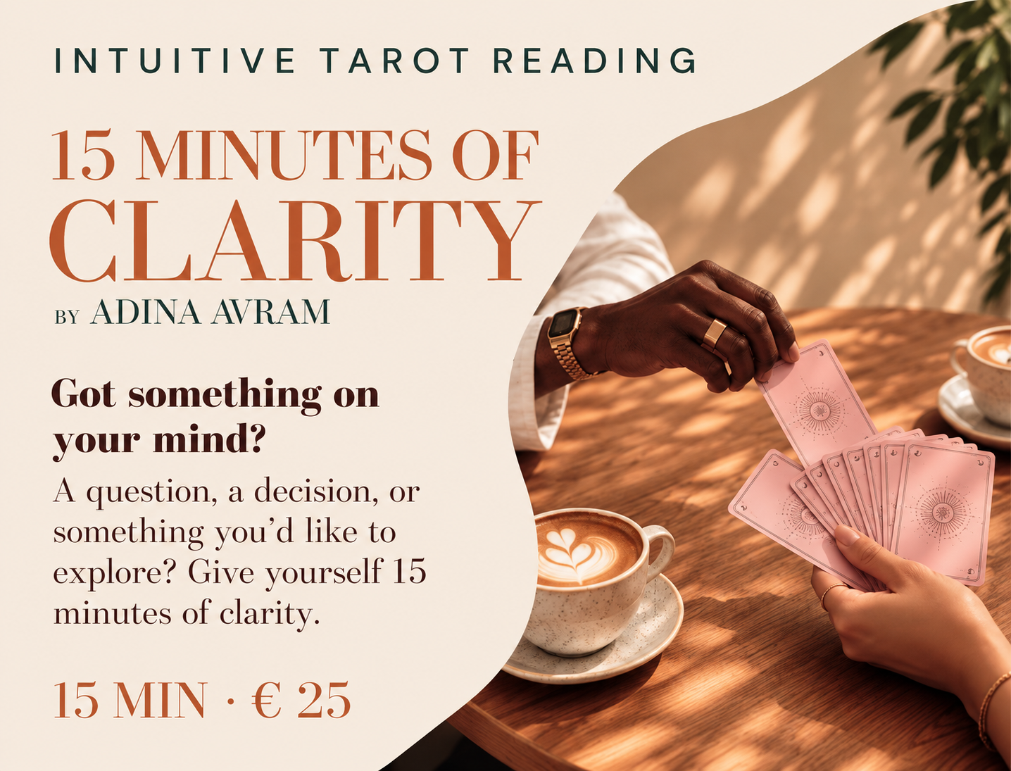15 Minutes of Clarity | Intuitive Tarot Pop-Up