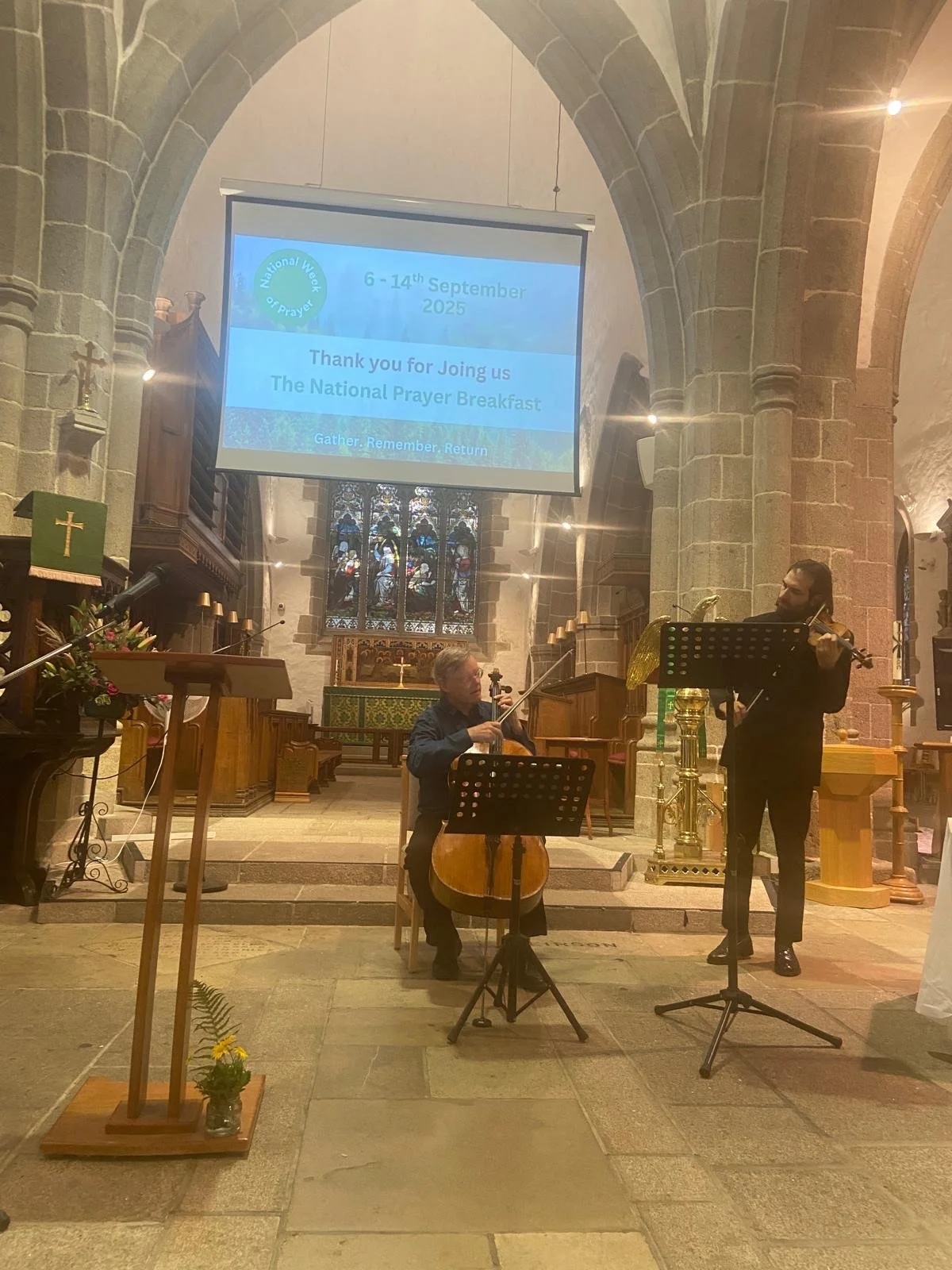 The Jersey prayer breakfast started as part of the National week of prayer in 2024
Eastbourne gathering hosted by Graham Kendrick as part of NWoP 2025