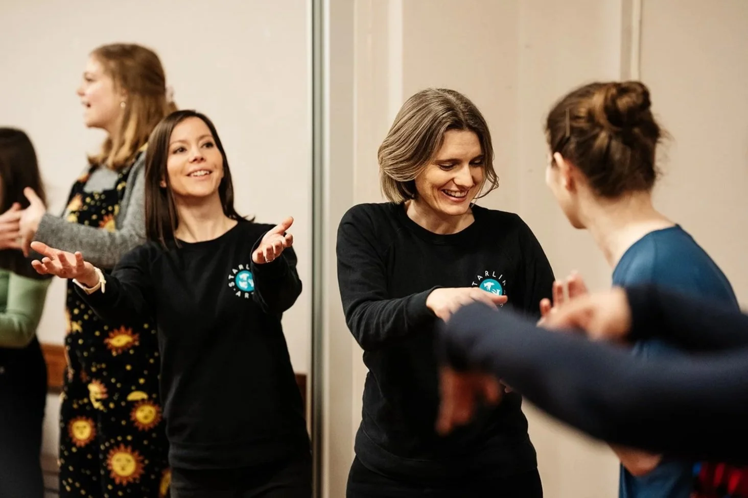 Emily & Anna lead a community session