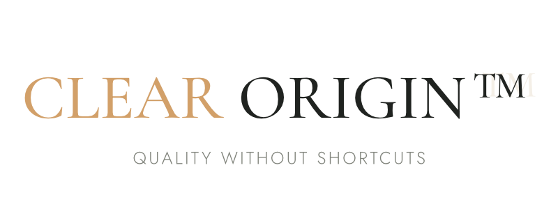 Clear Origin™ Qualitätssiegel — verifizierte Herkunft aus Japan