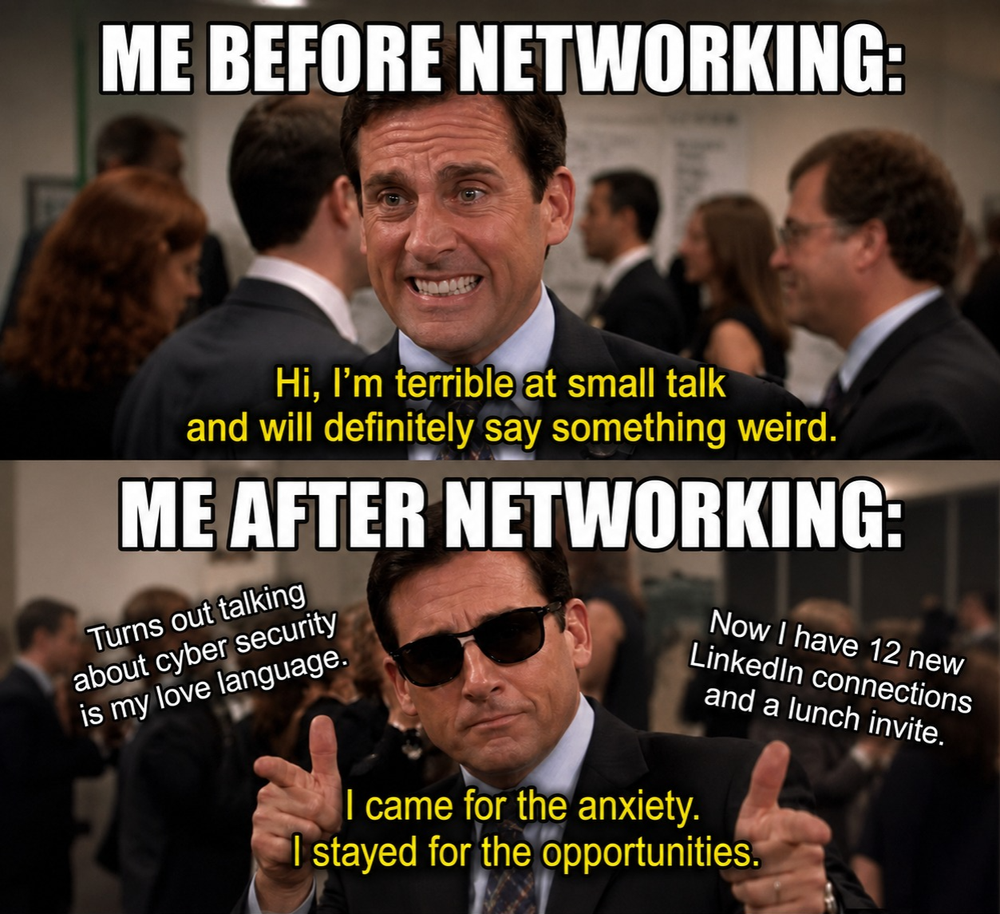 Why networking matters when you are reskilling into cyber security