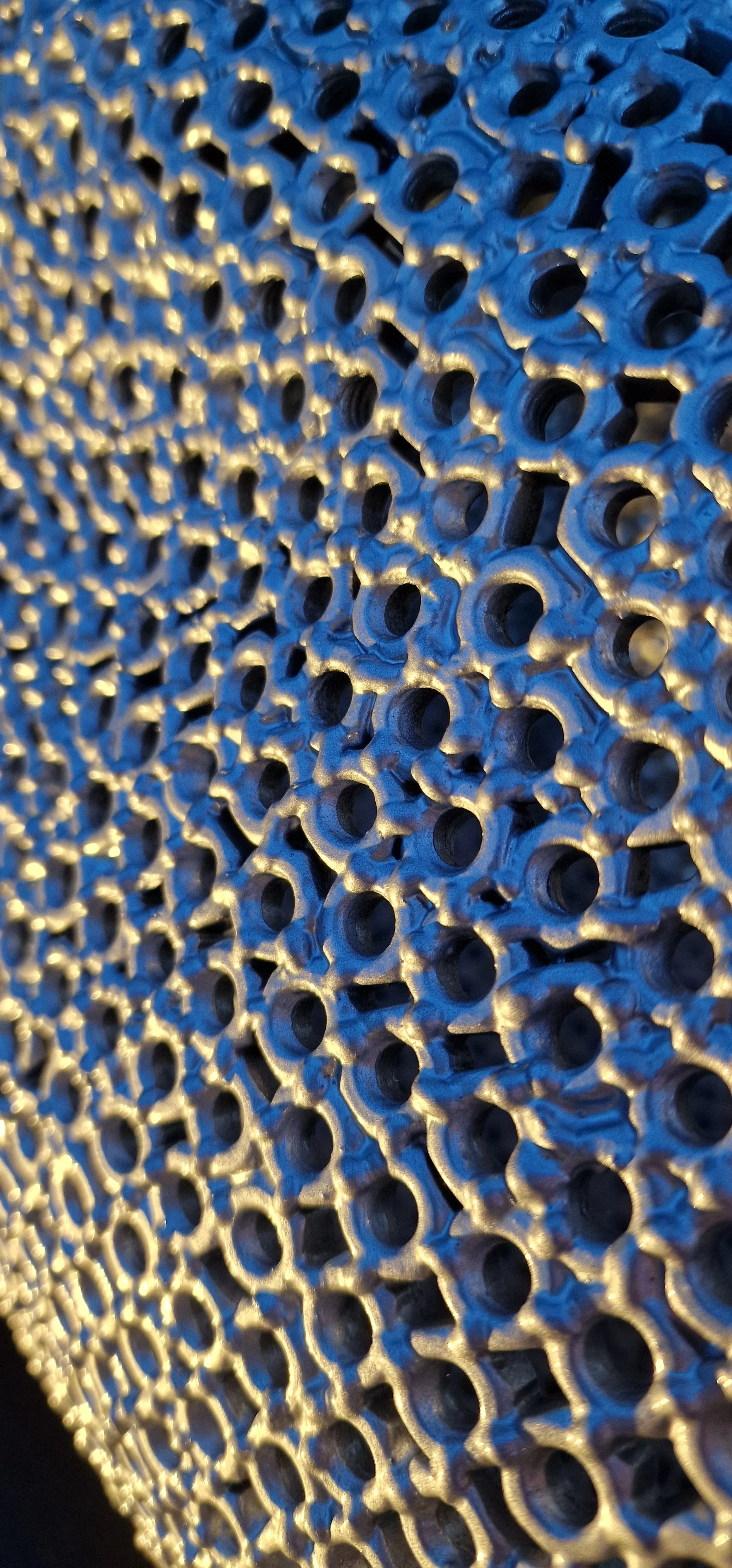 a jaguar made from over 7000 metal nuts and 17,000 individual welds it has been liquid galvanised then powder coated to a silver colour to protect it from the elements so it will not rust