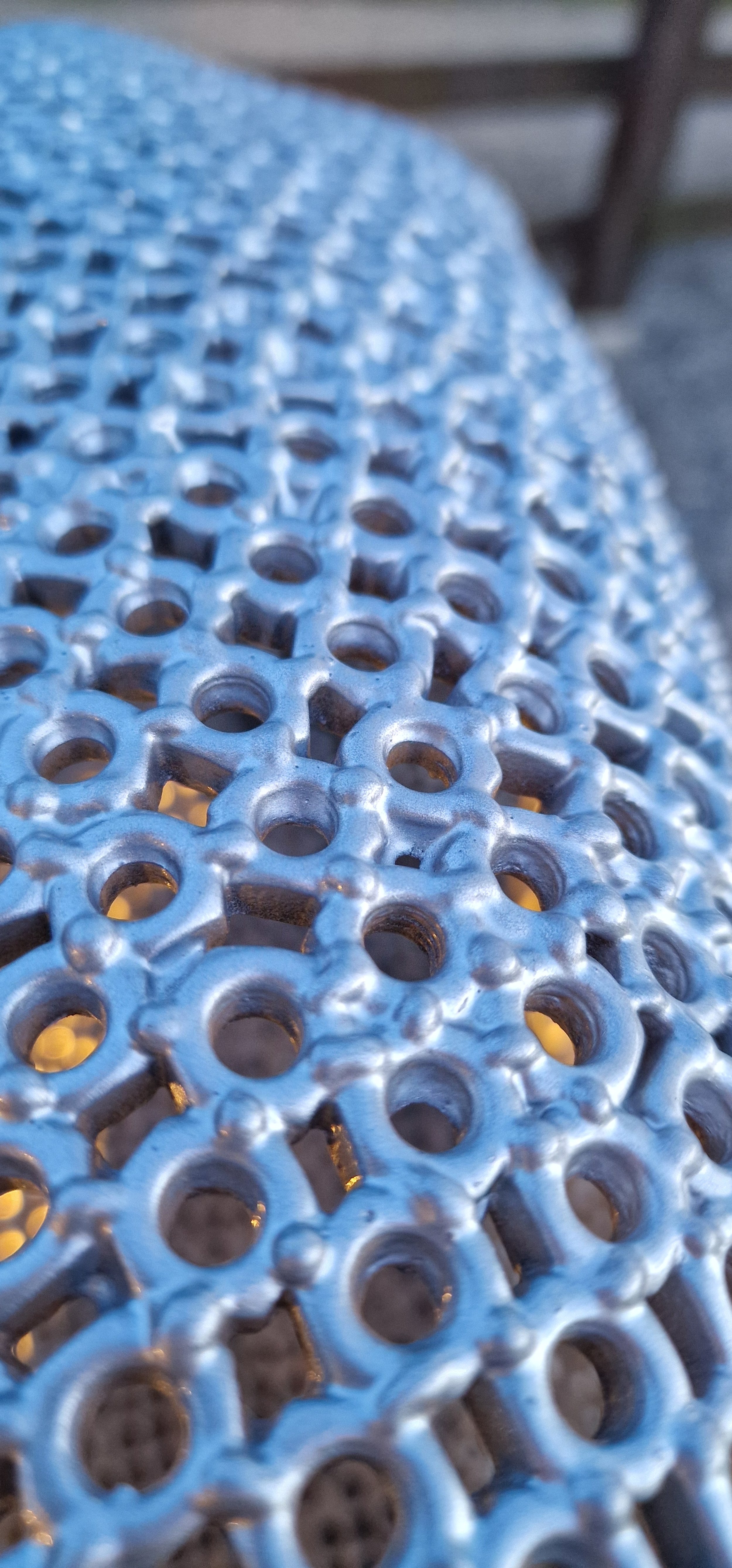 a jaguar made from over 7000 metal nuts and 17,000 individual welds it has been liquid galvanised then powder coated to a silver colour to protect it from the elements so it will not rust