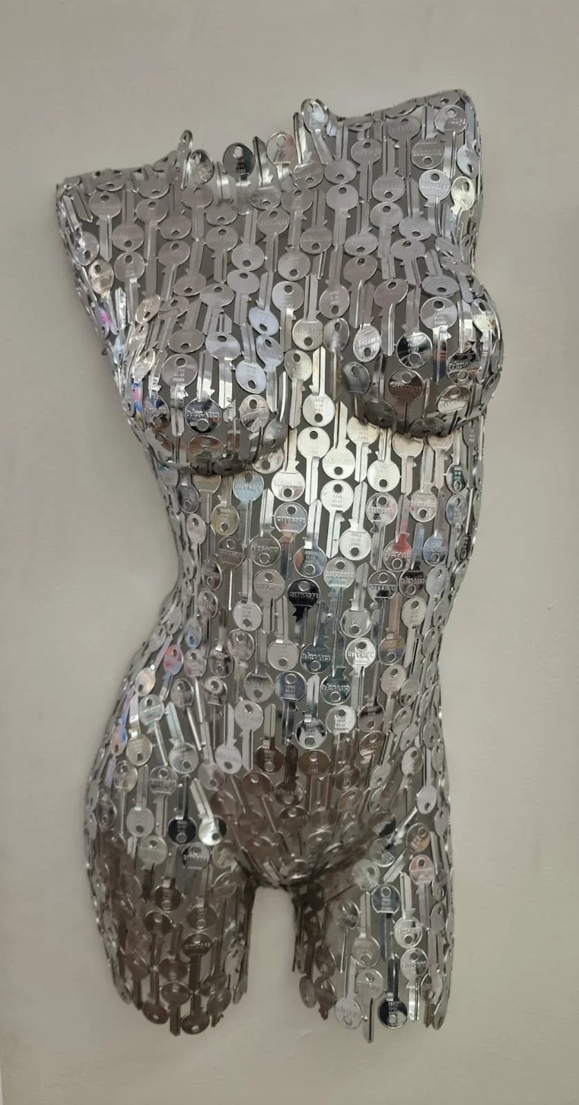 Shaun Gagg Key Torso ( Chromed ) Limited Edition This stunning life-size female Wall-hanging torso
