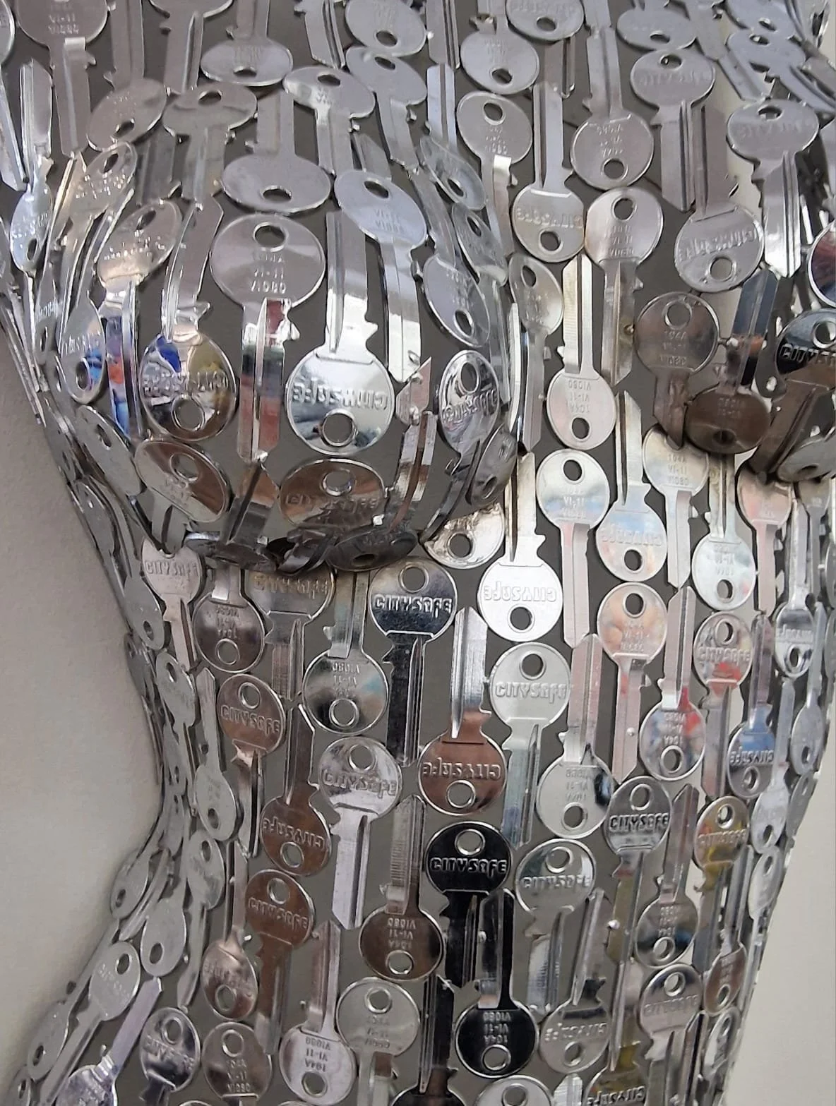 Shaun Gagg Key Torso ( Chromed ) Limited Edition This stunning life-size female Wall-hanging torso