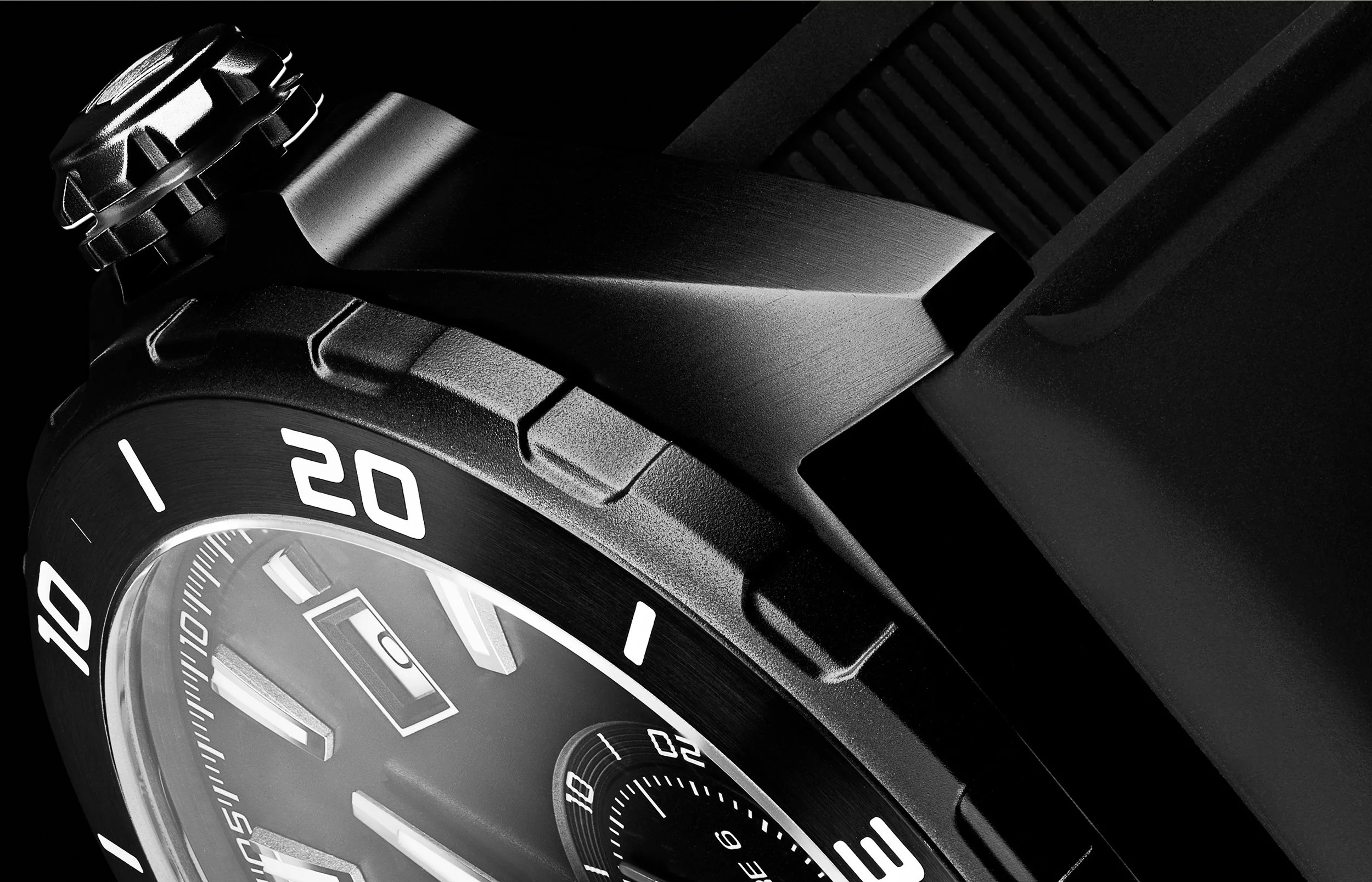 Macro Still Life photograph by photographer Paul Zak of a Tag Heuer designer watch