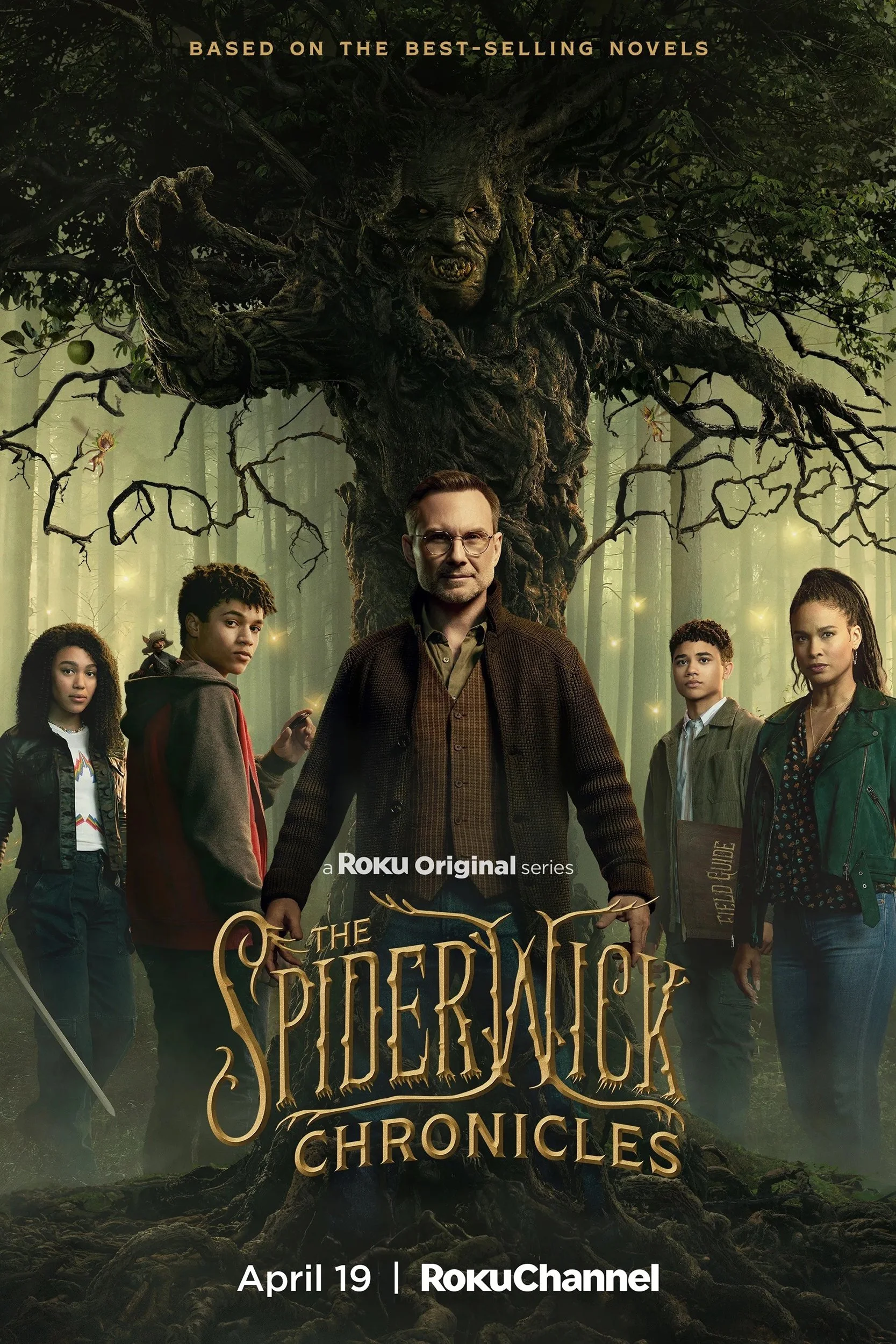 Key Art Poster Photographed by Matthias Clamer for The Spiderwick Chronicles featuring the actor Christian Slater