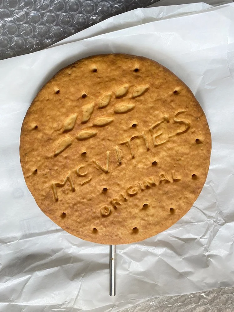 Behind the scenes from an advertising campaign for McVities celebration 100 year of the digestive, photographed by still-life photographer Paul Zak
