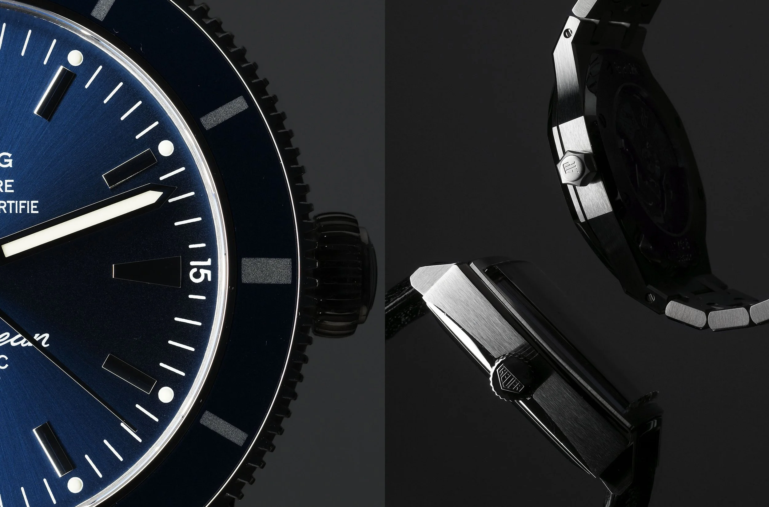 Still Life photograph by photographer Paul Zak of a designer watch, shot in macro with close up detail