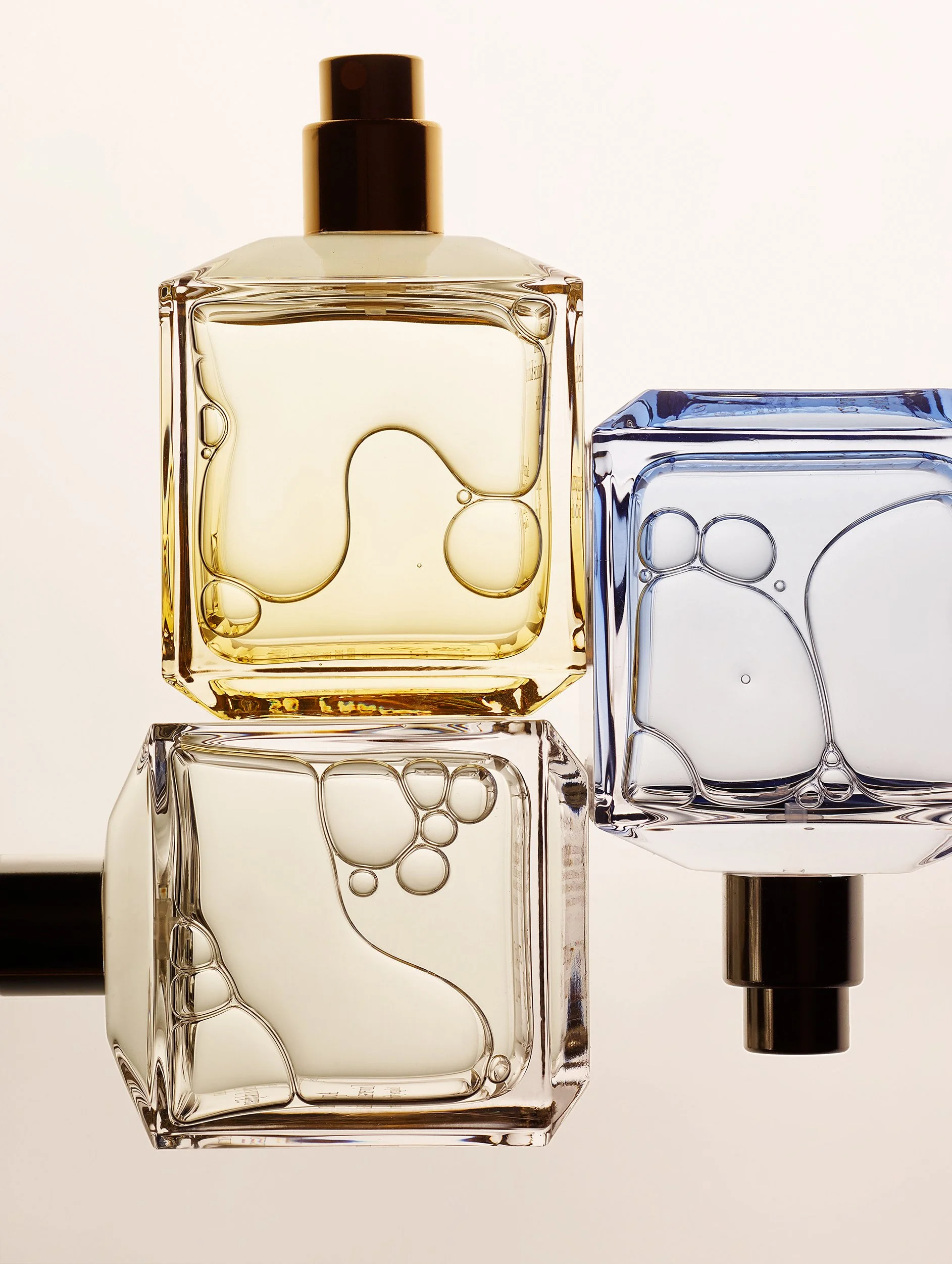 Still Life photograph by photographer Paul Zak of various perfume bottles in detail