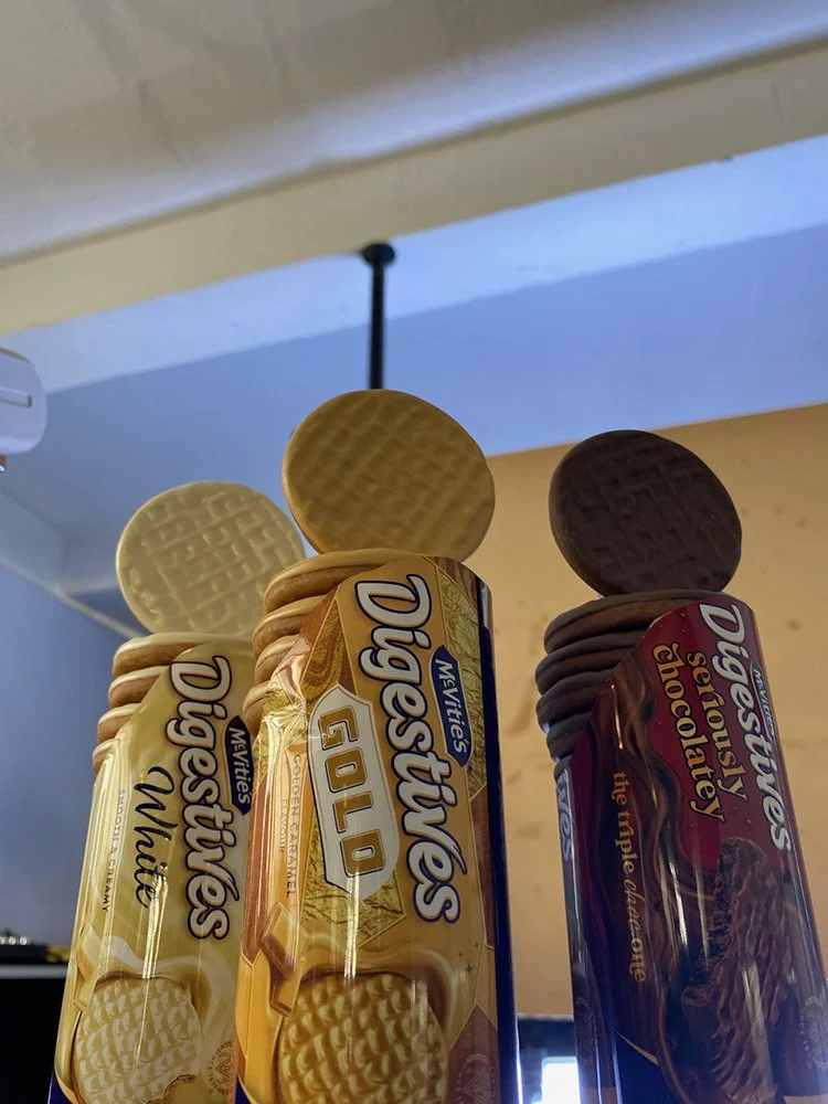 Behind the scenes from an advertising campaign for McVities celebration 100 year of the digestive, photographed by still-life photographer Paul Zak