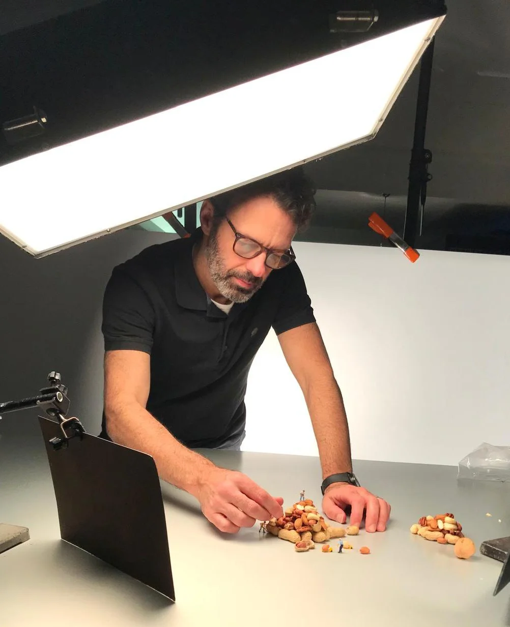 Portrait of Paul Zak on set whilst shooting for a magazine