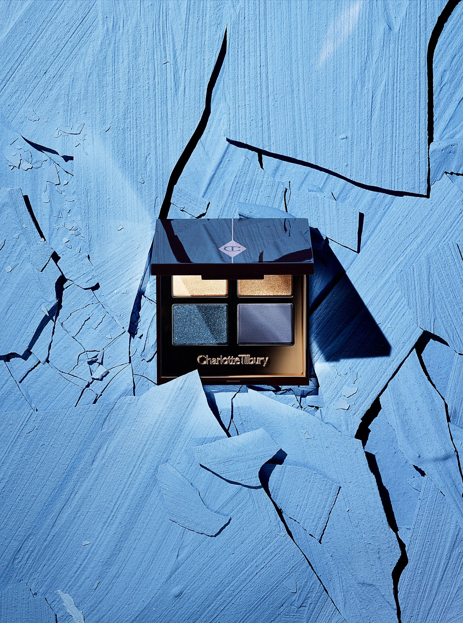 Still Life photograph by photographer Paul Zak of an eye make-up pallet by Charlotte Tilbury Make-UP  for Space NK