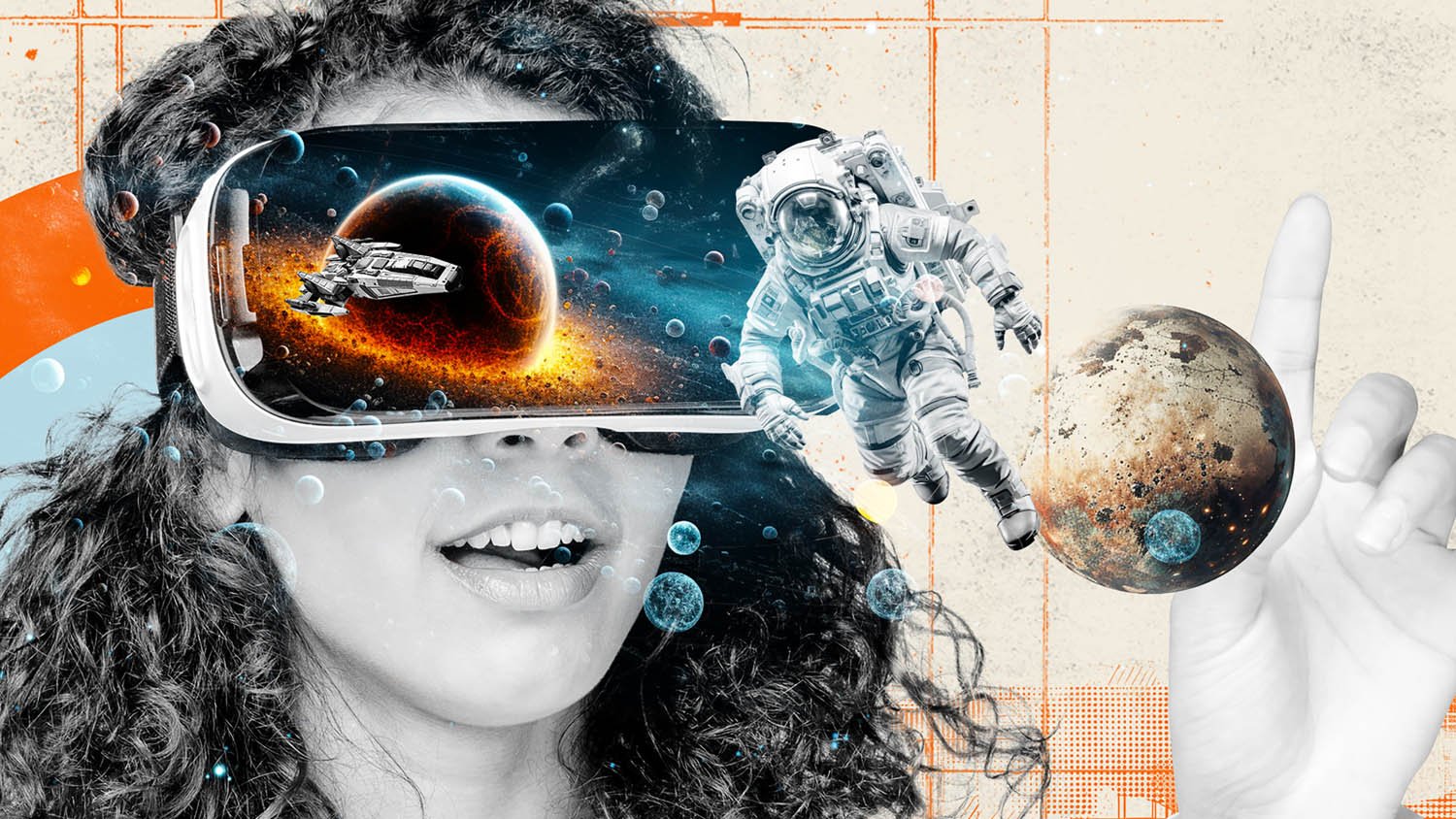 Animation and collage illustration by artists Gibson Kochanek commissioned by Allianz Technology trust.