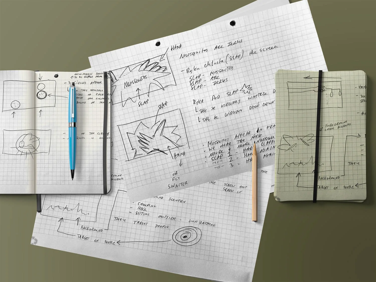 Gibson Kochanek making of their 'Mosquitos are Jerks' Animation