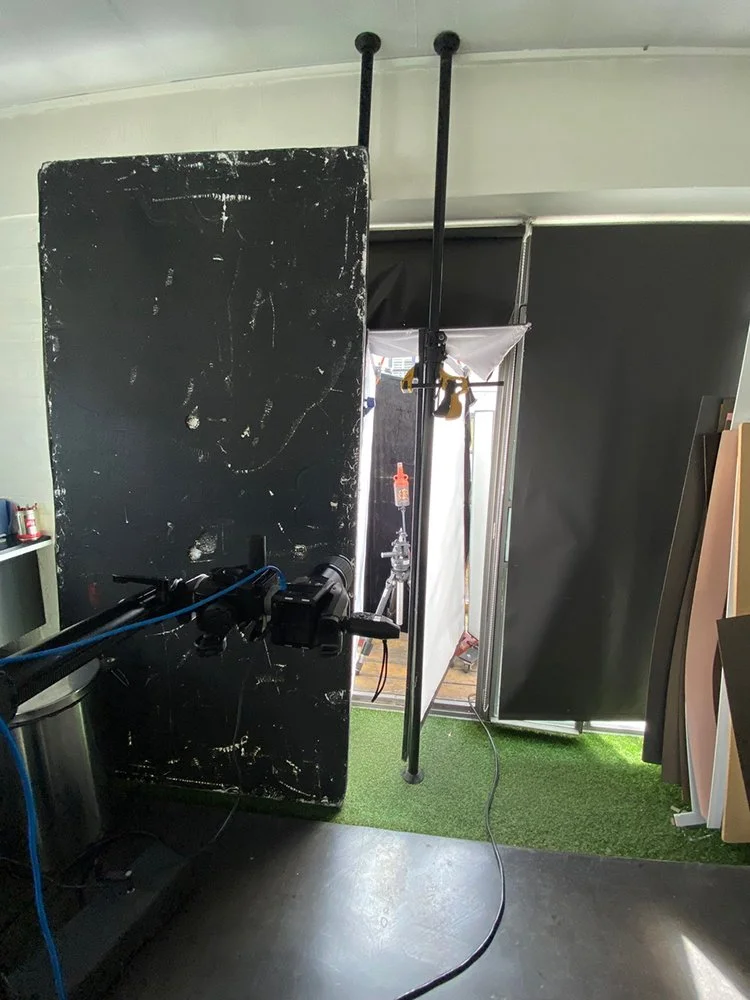 Behind the scenes from an advertising shoot for Kraken Rum photographed by still-life photographer Paul Zak