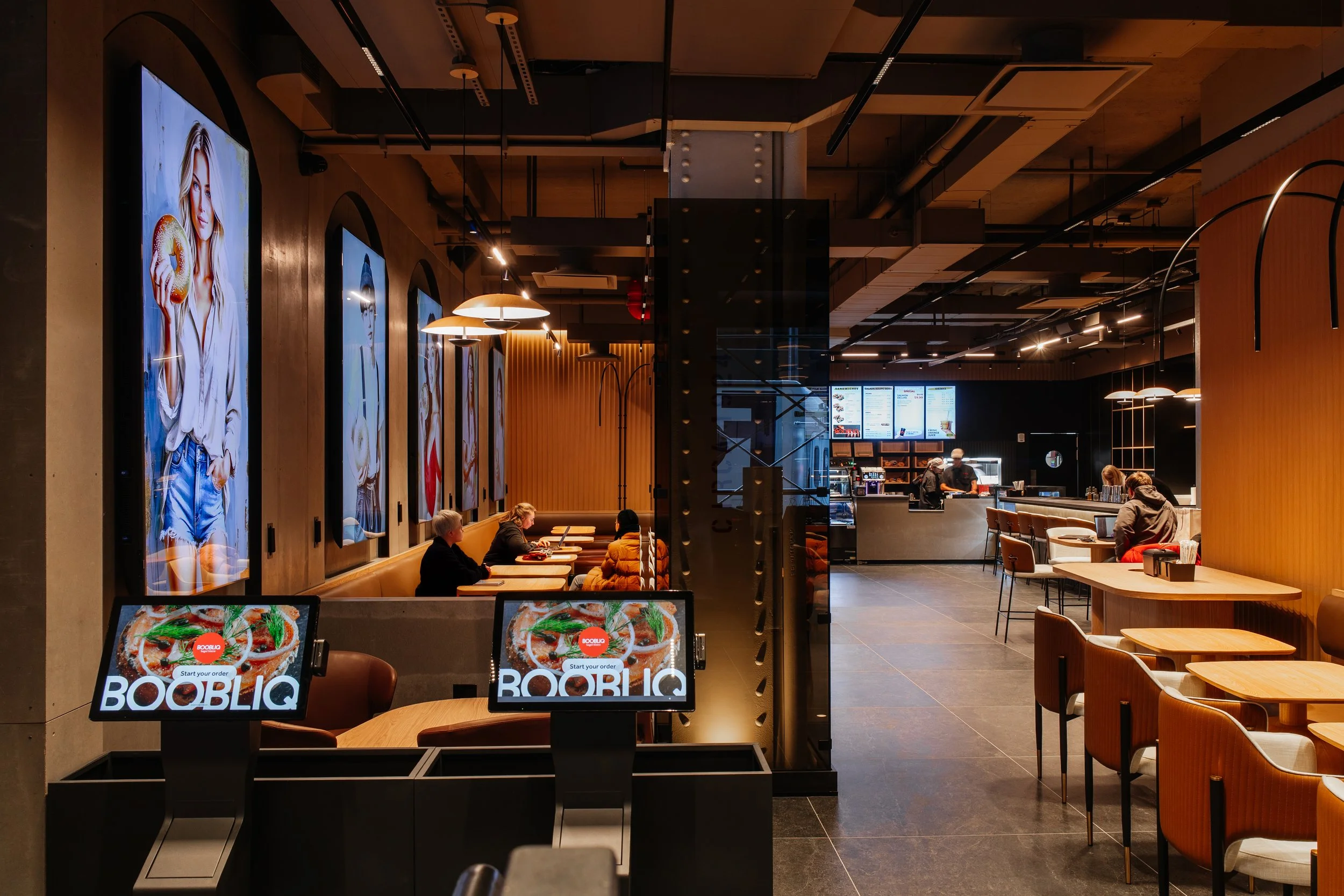 Completed Boobliq restaurant build out in Manhattan by Andris Design & Construction