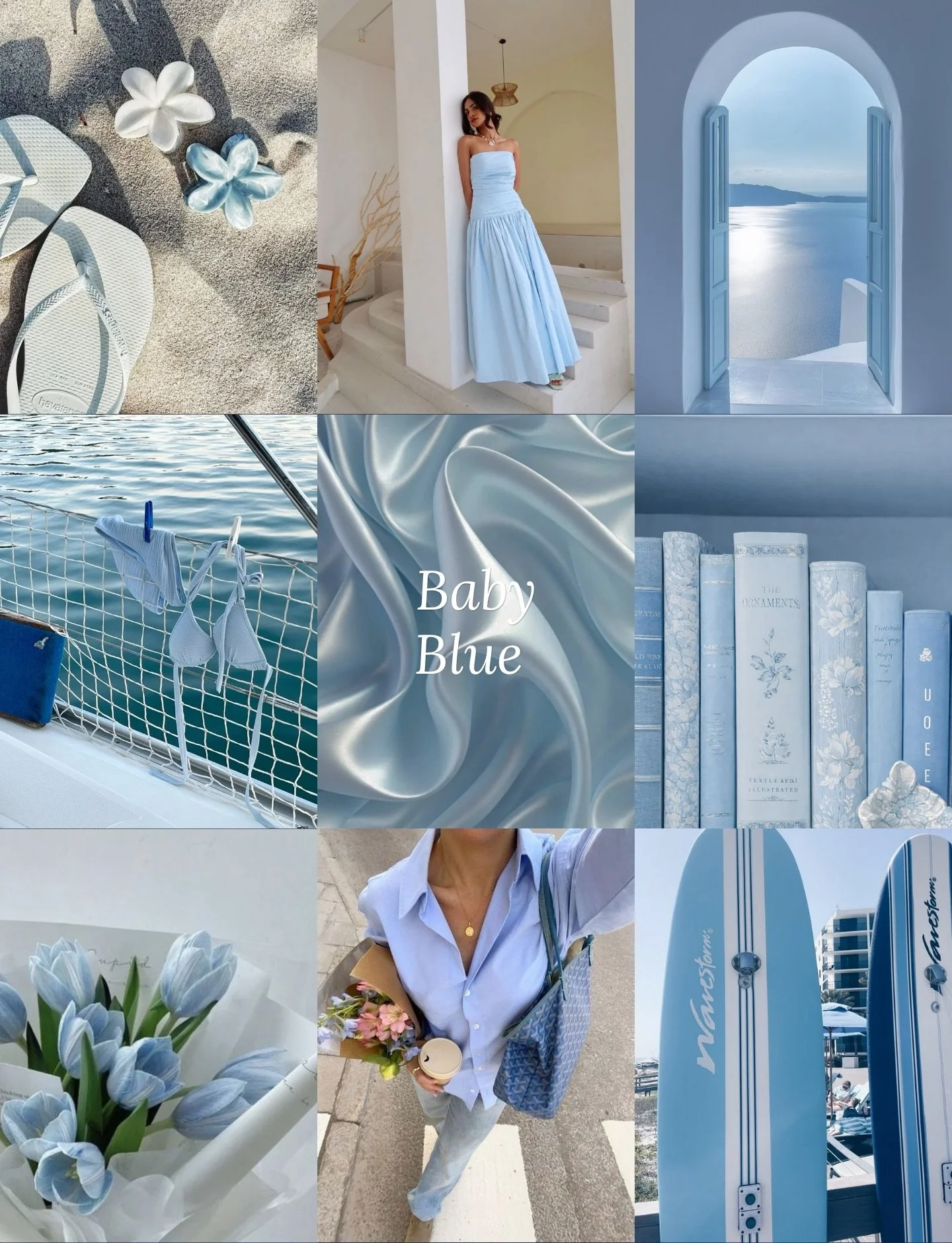 Le baby blue, une couleur qui s&rsquo;impose cette saison et qui a quelque chose de rare : elle s&rsquo;associe &agrave; presque tout.

Avec le rose, pour un &eacute;quilibre d&eacute;licat entre douceur et sophistication. 
Avec le jaune, pour une as