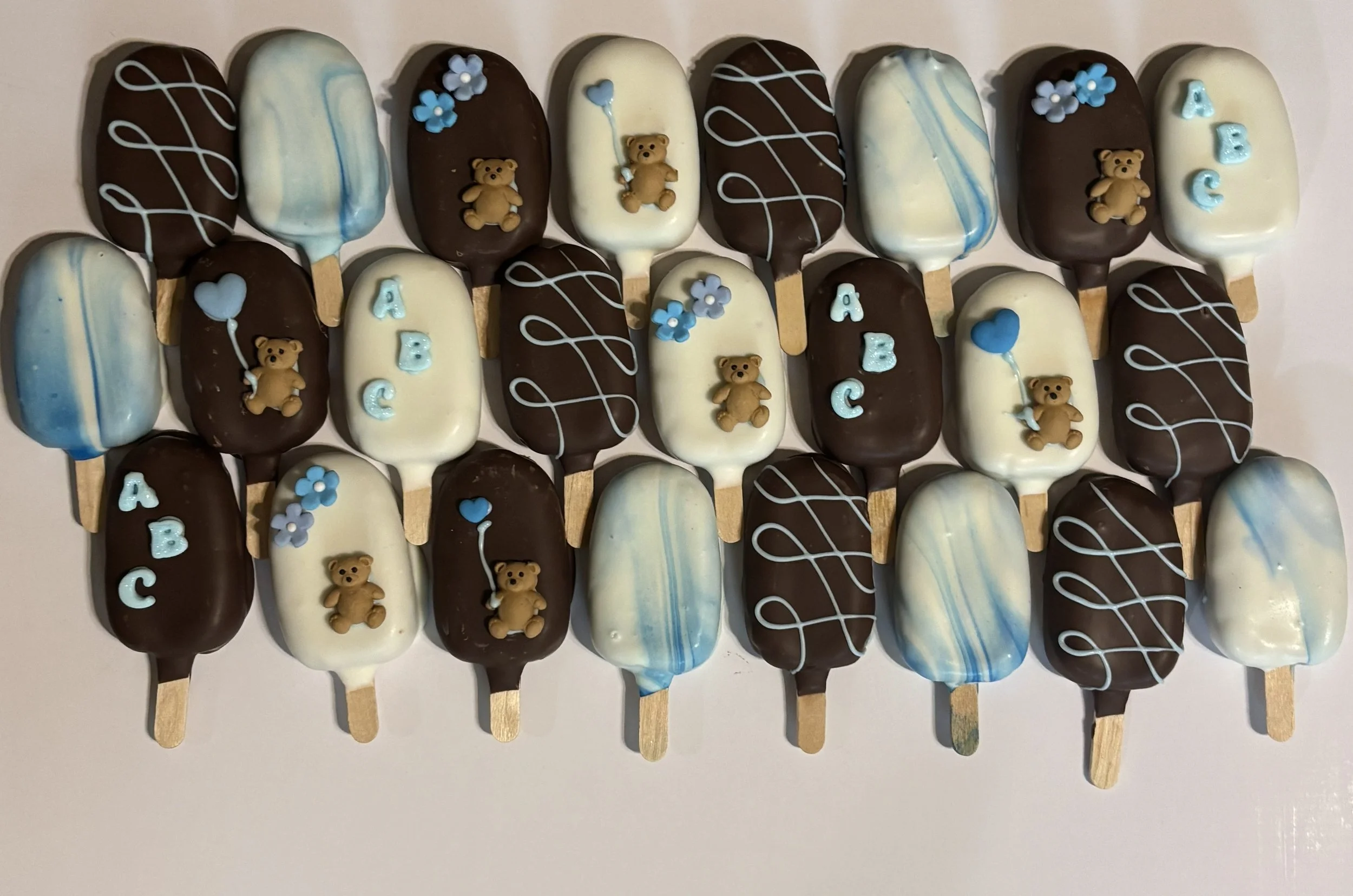 Custom teddy bear baby shower order.