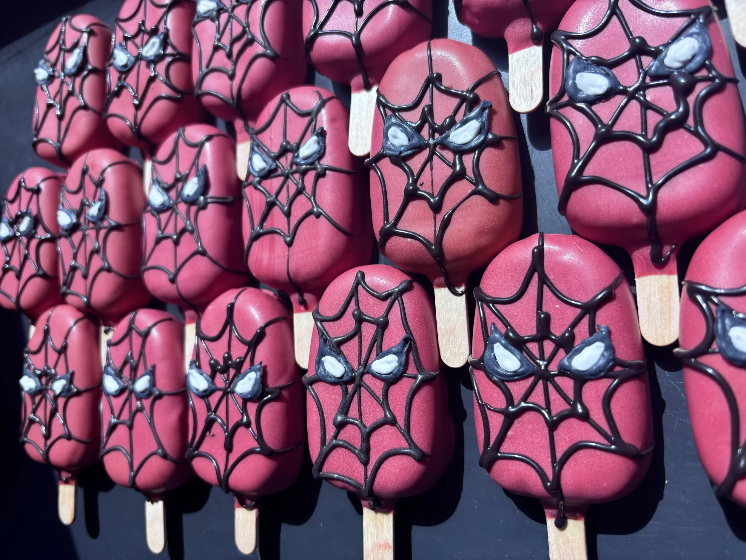 Custom Spider Man Cakepops For an Event!
