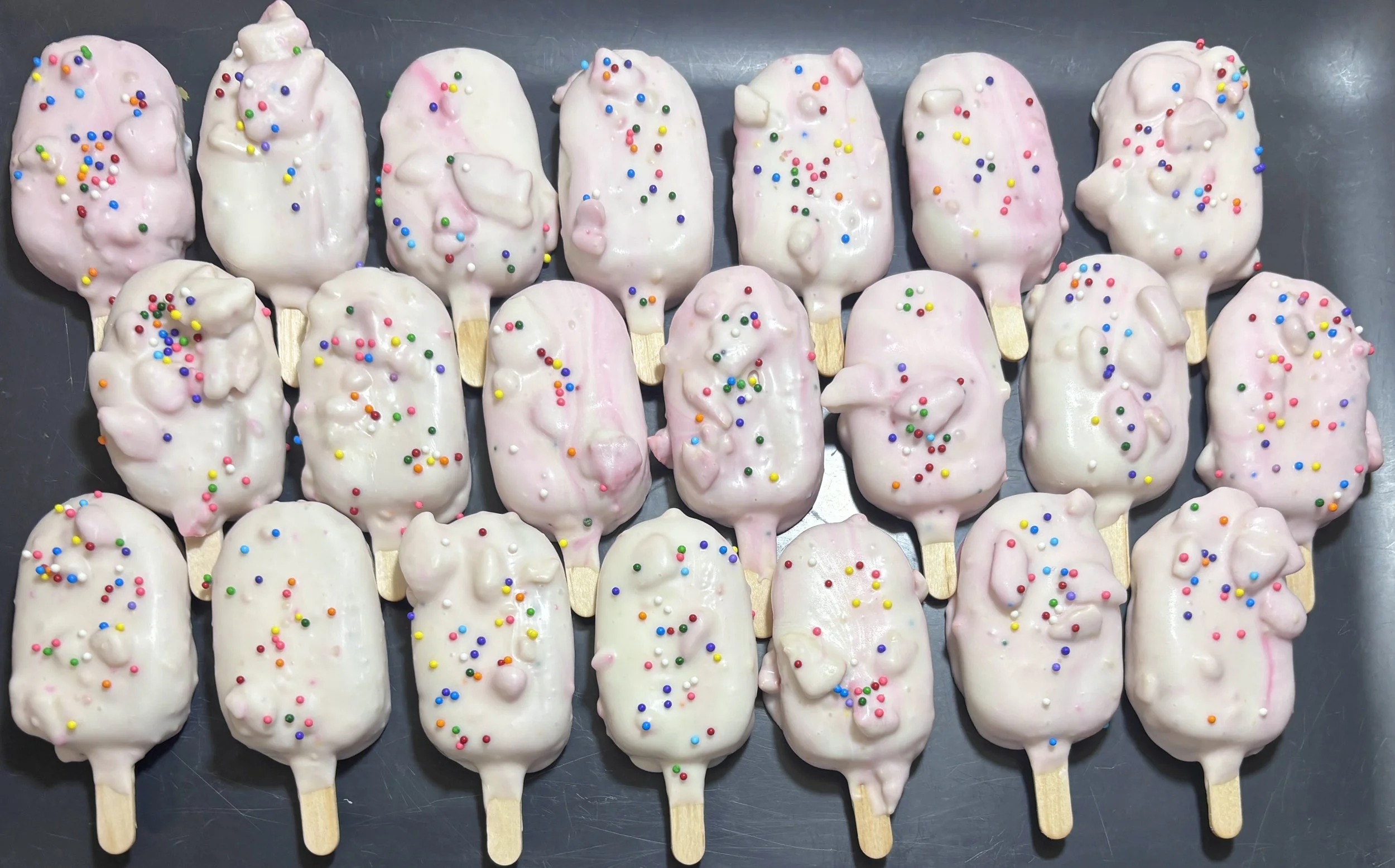 Our sweet fun and whimsical frosted animal cracker Cakepops 