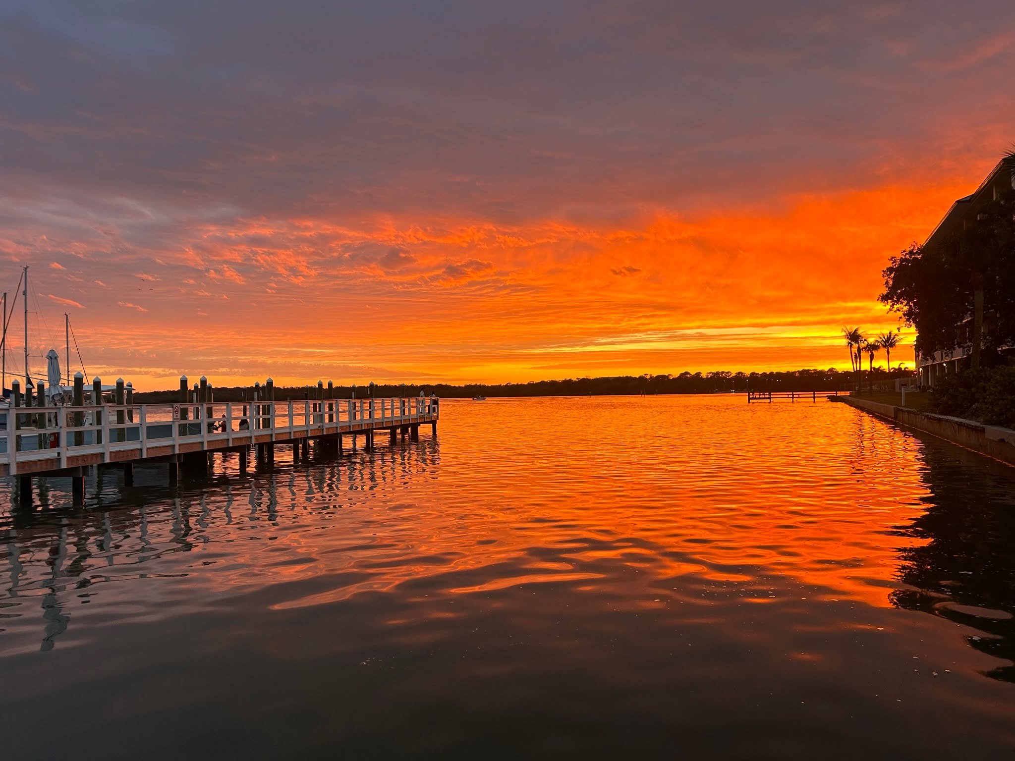 Tonight&rsquo;s special: dinner on the water with a very good chance of this. 🌅