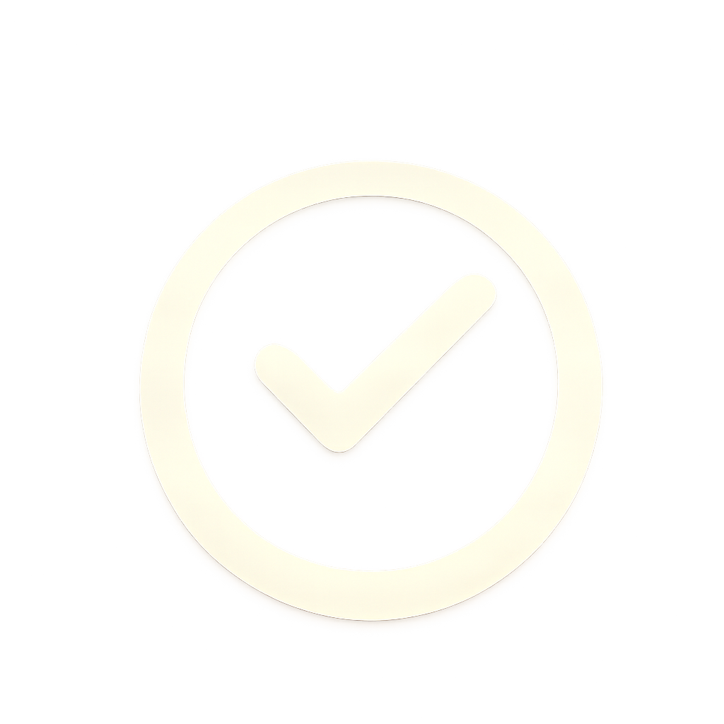 A digital illustration of a clock with a checkmark inside, symbolizing completion or approval, set against a background that is half black and half light beige.