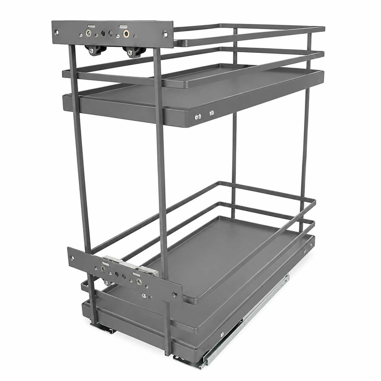 Riex GD58 Bottom baskets, full bottom, full. ex. concealed slides, W300 - W400, dark grey