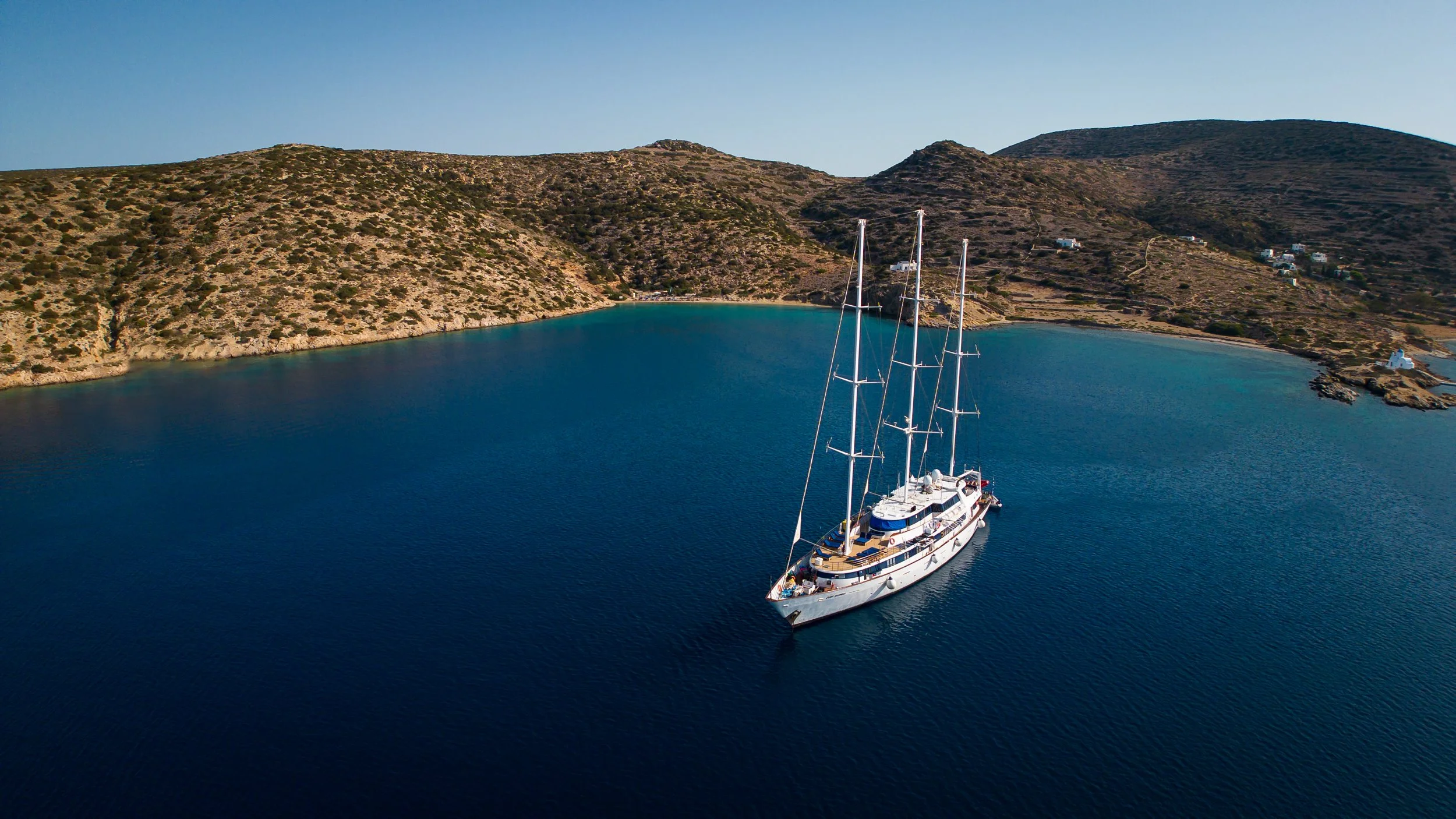 small ship sailing greece, italy