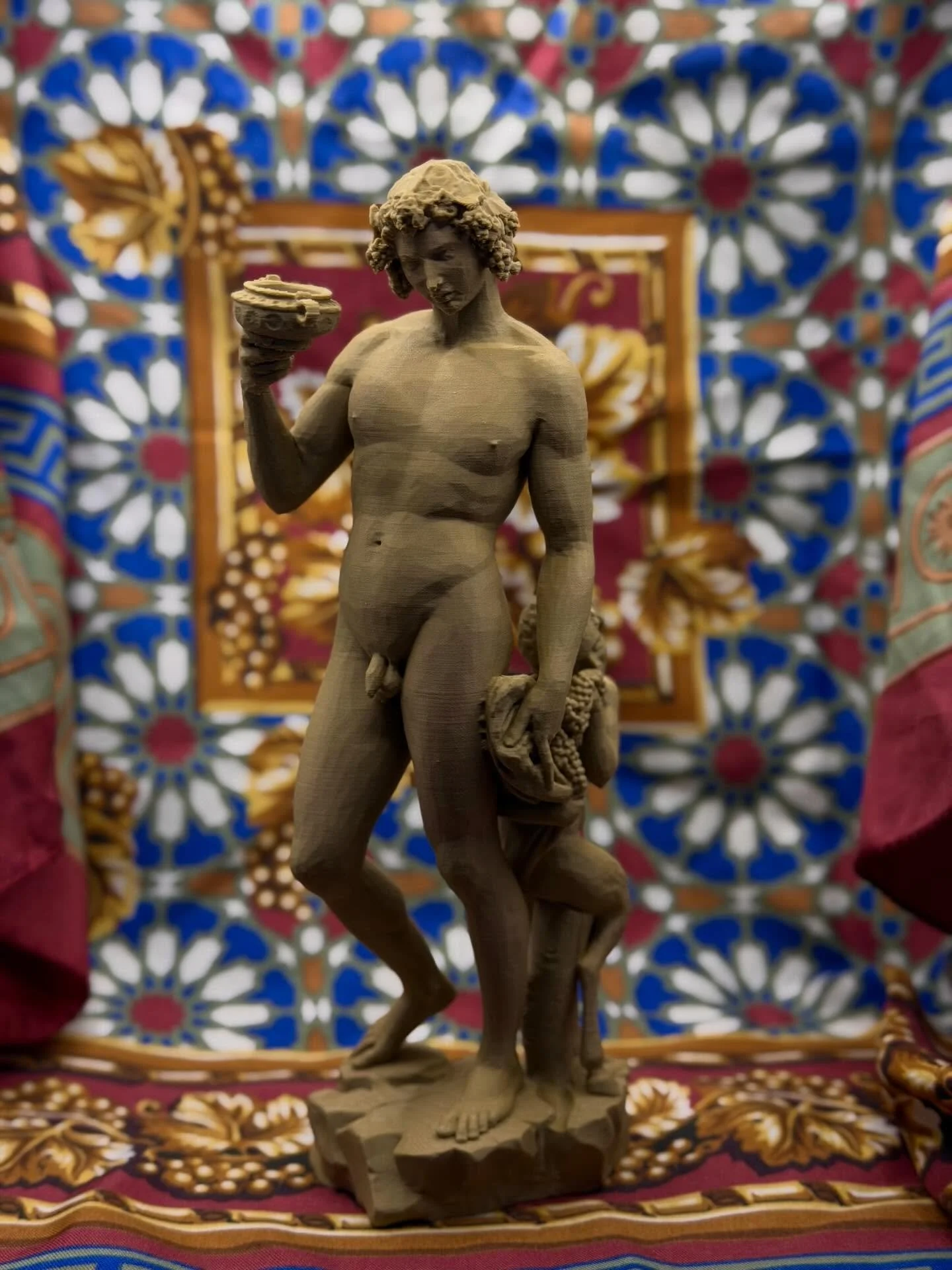 Dionysus has entered the chat, and he brought wood.
Not the marble we usually work with, but actual wood-content PLA. 
You can touch it, smell it, even taste it (please don&rsquo;t taste it).
A limited run, exclusively at @kapricornofficial from toda