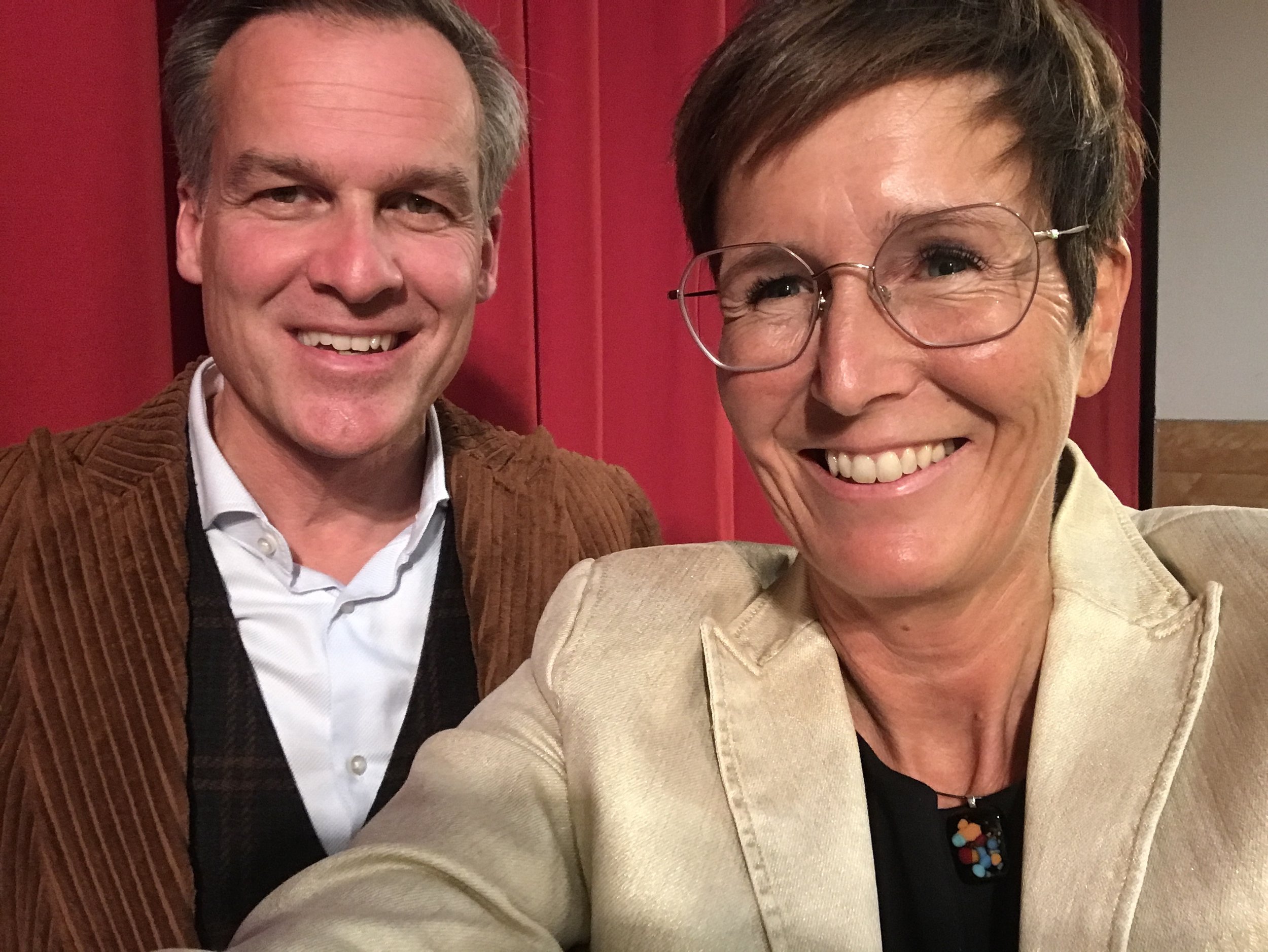 Nach dem Buchgespräch mit Tarek Leitner