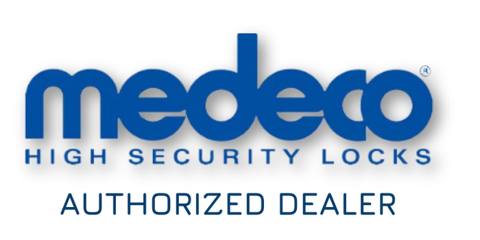 Medeco authorized dealer badge - Mike's Locksmith is an authorized Medeco high security lock dealer serving Maryland and DC