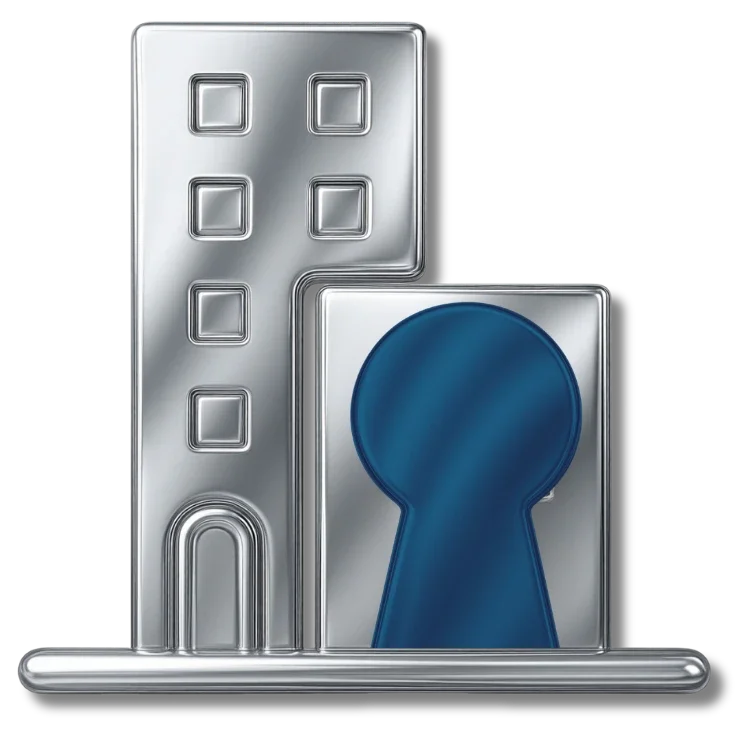 Commercial locksmith services icon representing building access and master key systems for property managers in Maryland DC and Northern Virginia
