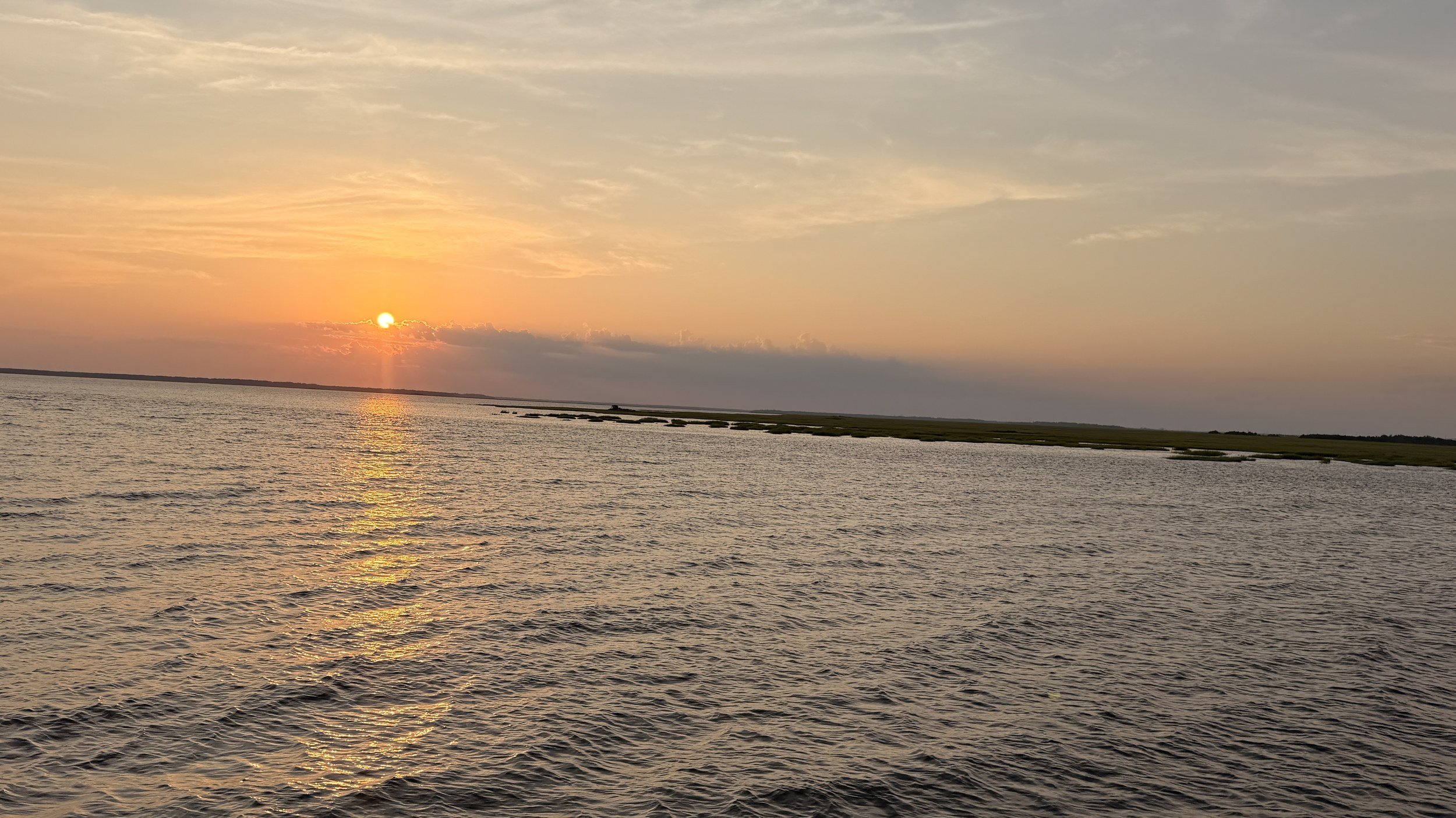 Sunset over St. Simons Sound from String of Pearls