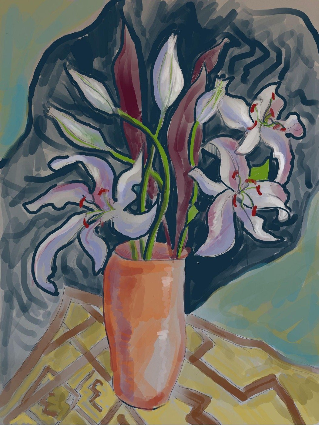 Anna’s Lilies  2019 
10 x 13