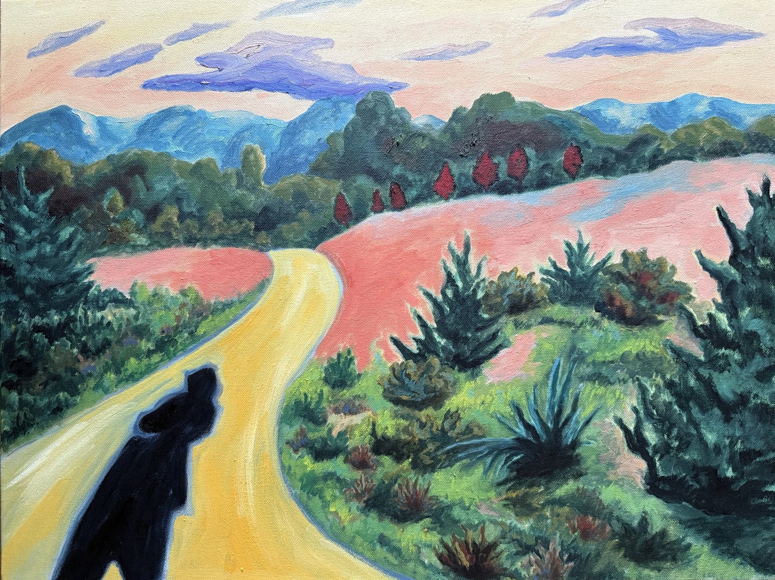 Heading Toward Oz 2026 Oil on canvas 18 x 24  Available framed