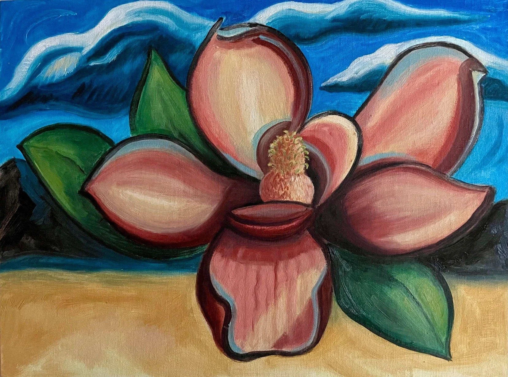 Enshrined  2024  Oil on linen panel 16 x 12 NFS