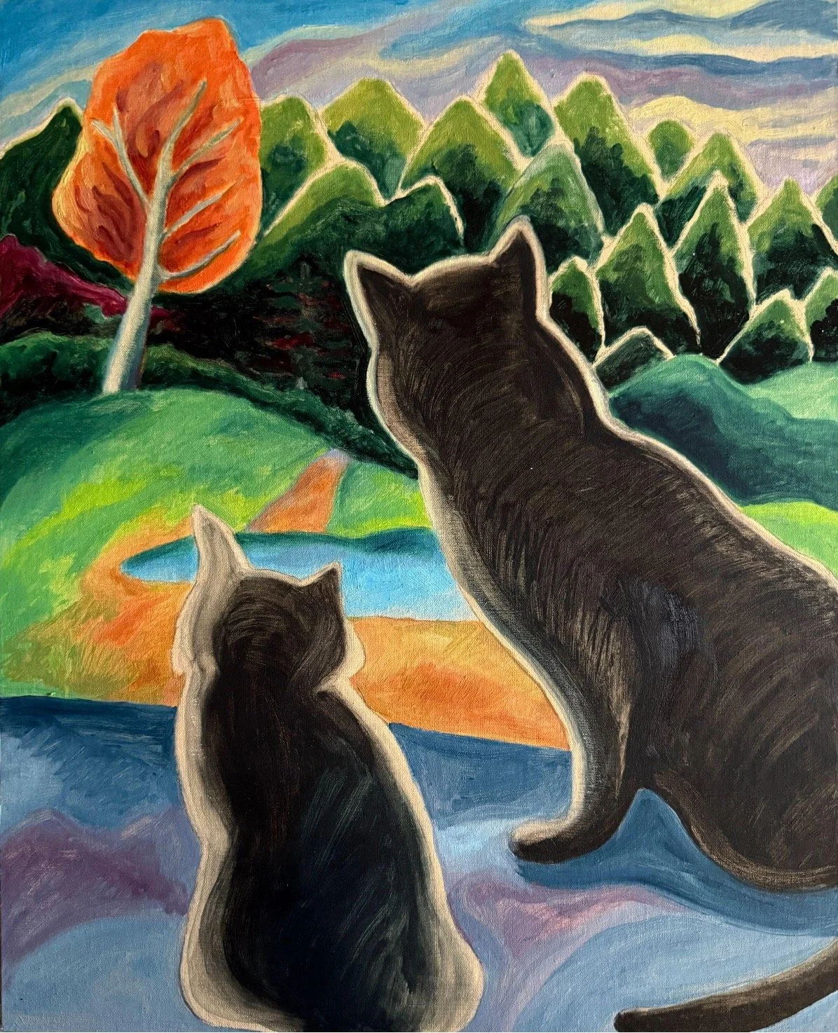 What Lies Beyond 2025 Oil on linen panel 16 x 20 NFS