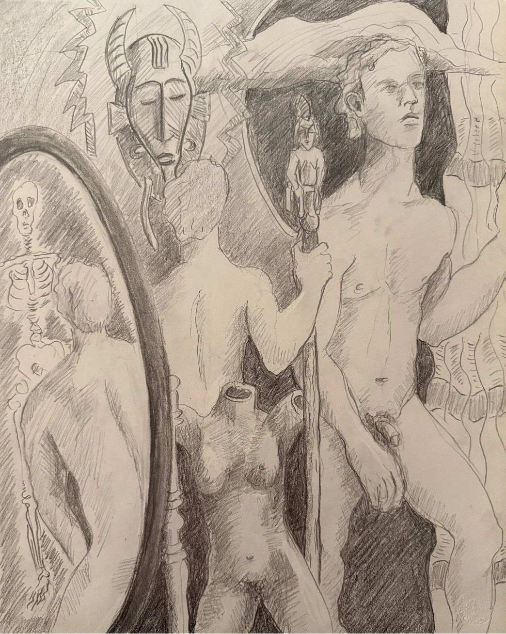 Untitled  2025 
Graphite 
11 x 14 
Available