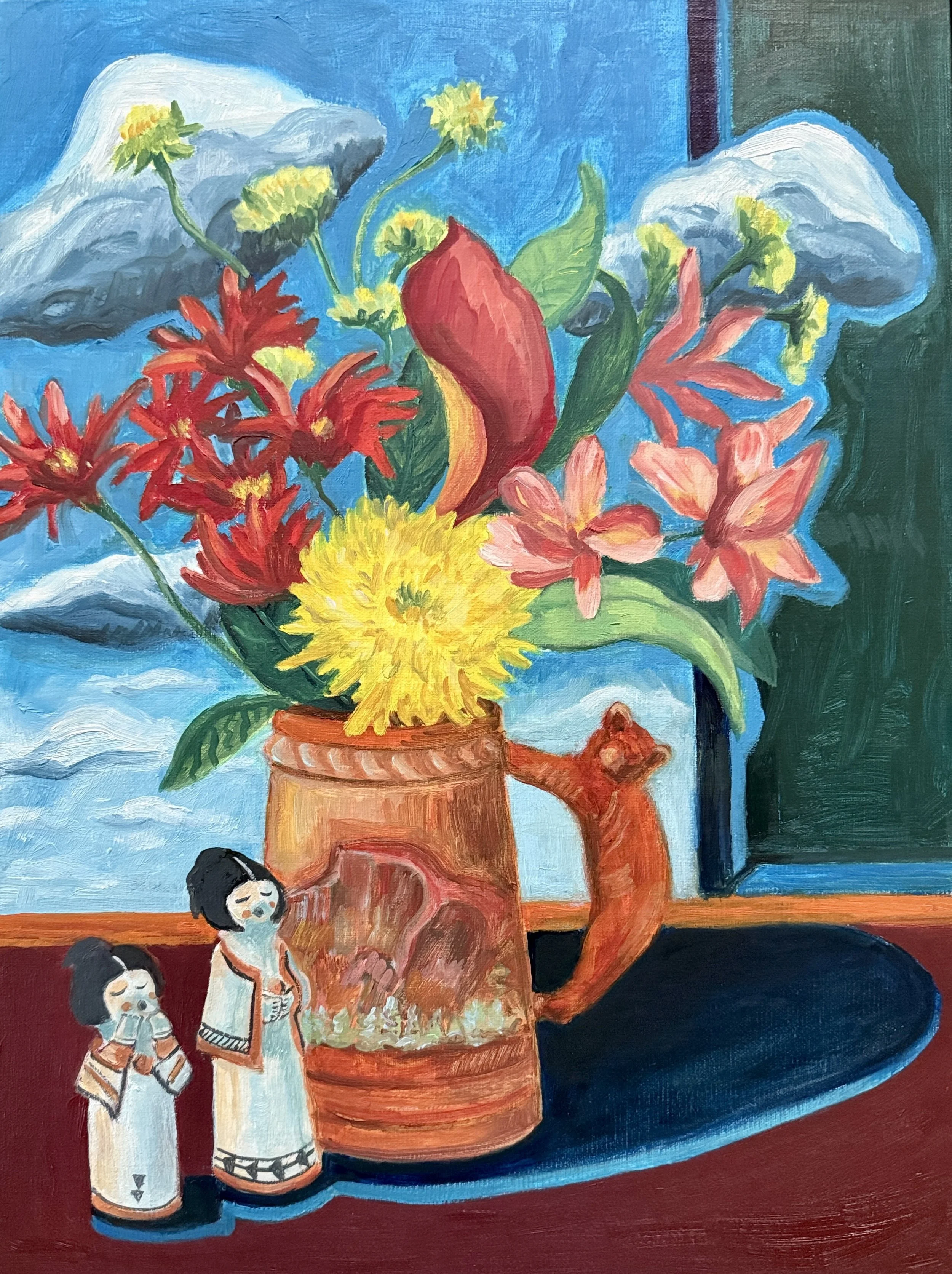 Western Tableau  2023   Oil on linen panel   12 x 16   NFS