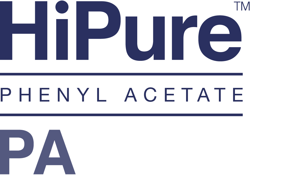 HiPure™ PA stacked logo — ultra-high-purity phenyl acetate by CrossChem