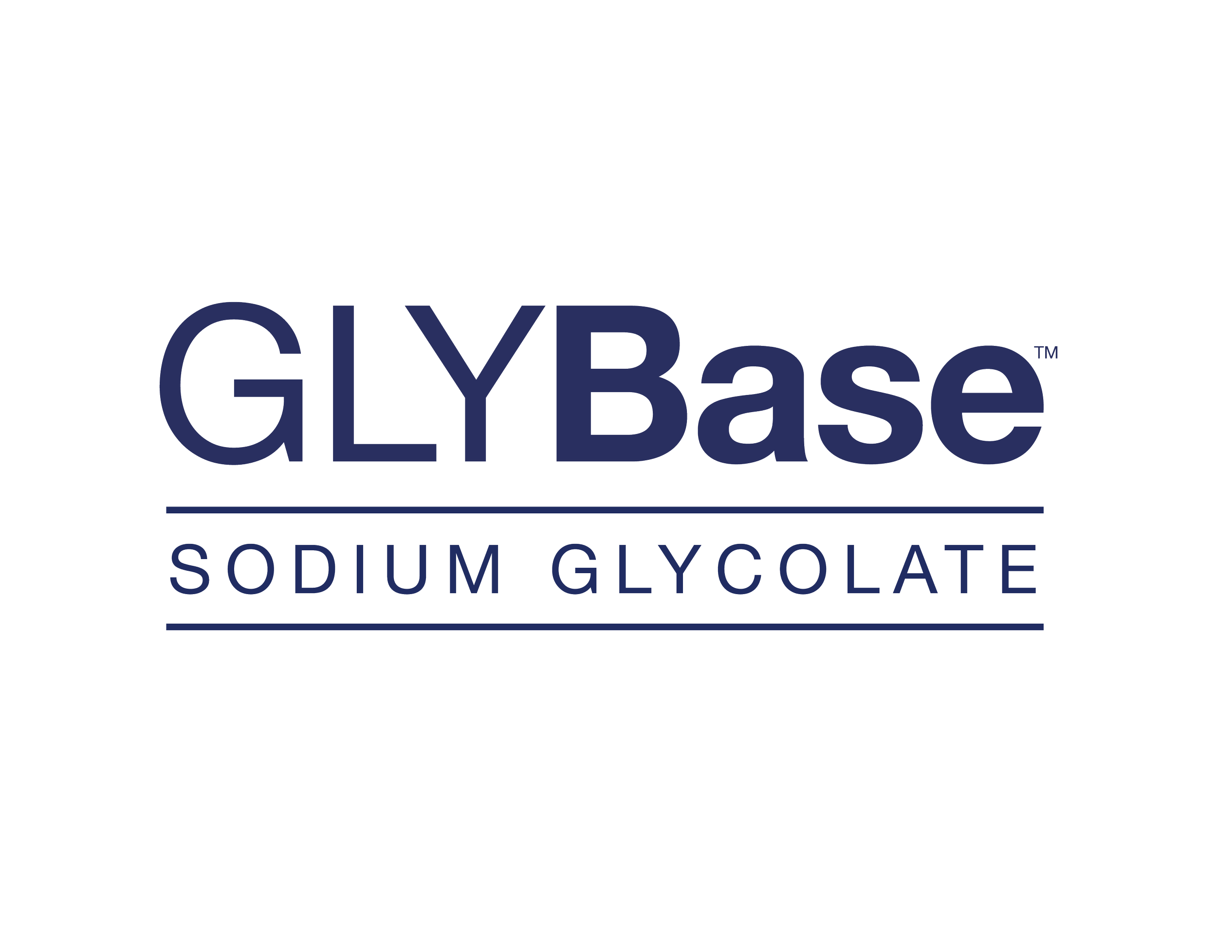 GLYBase™ stacked logo linking to GLYBase™ product page — high-purity sodium glycolate by CrossChem