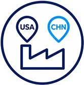 CrossChem specialty chemical manufacturing — USA and China production facilities