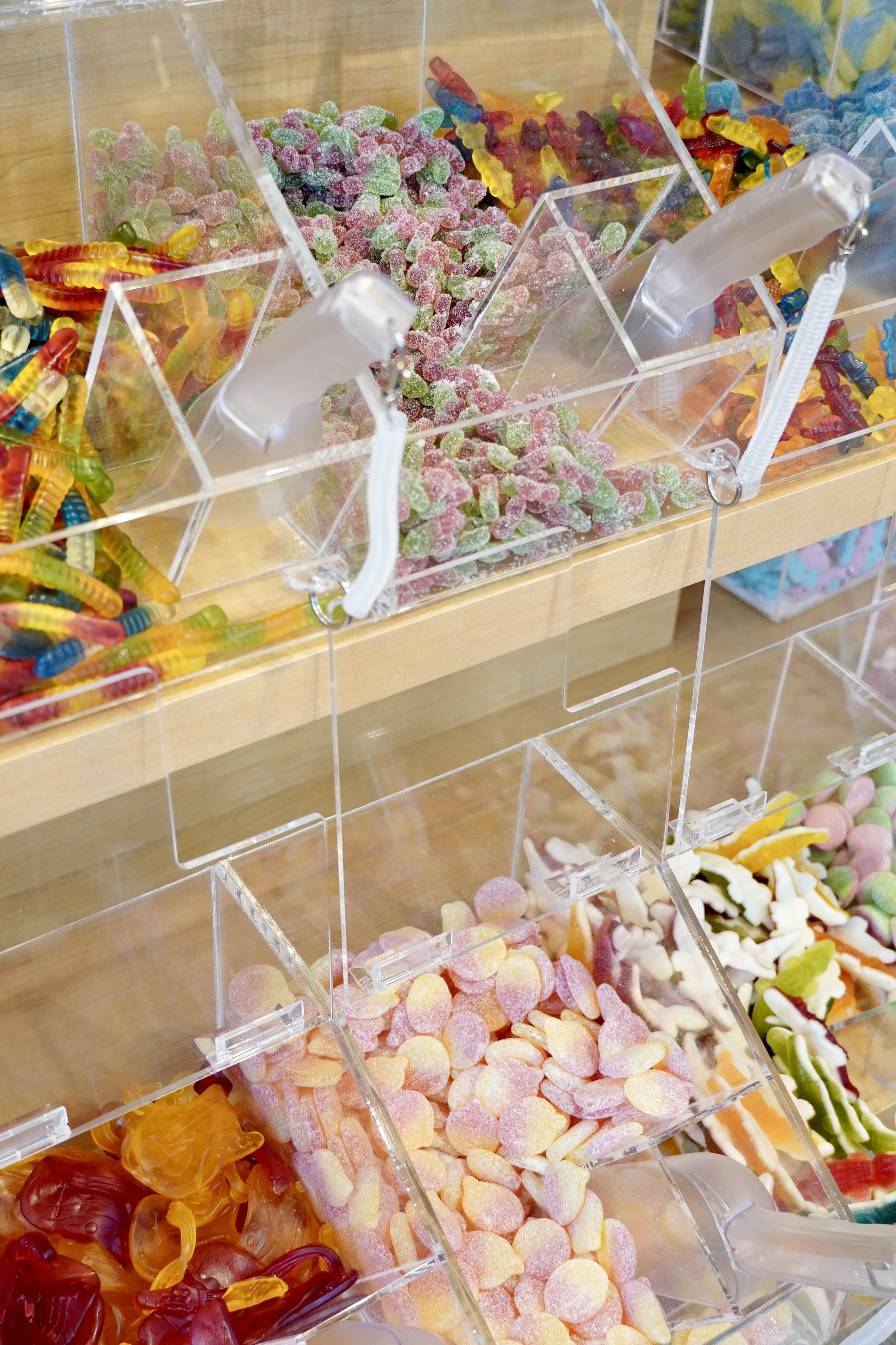 Swedish pick-and-mix candy at The Candy Castle, Vermont's only Swedish candy store in Stowe, VT
